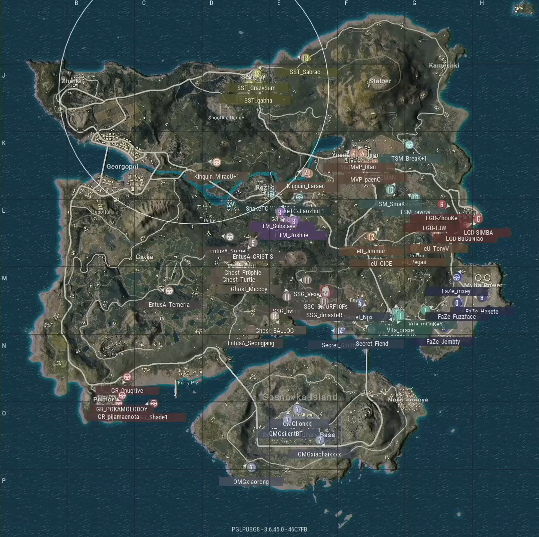 PGL邀請賽次日第一場：FaZe三人強勢吃雞