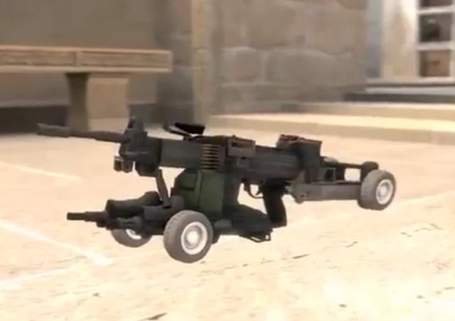 PUBG玩家自制高科技 能當車開的M249